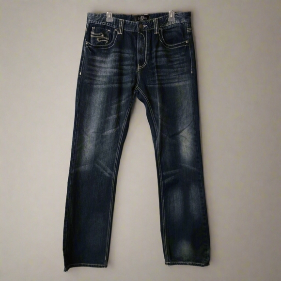 Classic Bootcut Denim Jeans for Men - Picture 1 of 8
